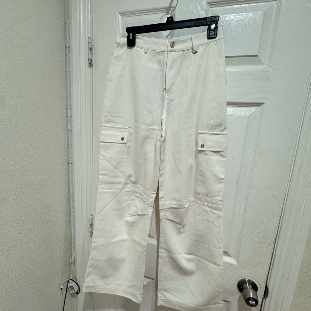 White Cargo Pants